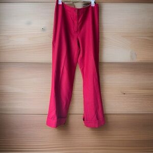 Harve Benard Red Cuffed Pants